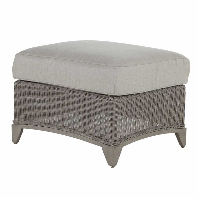 Summer Classics Astoria Wicker Outdoor Ottoman | Wayfair